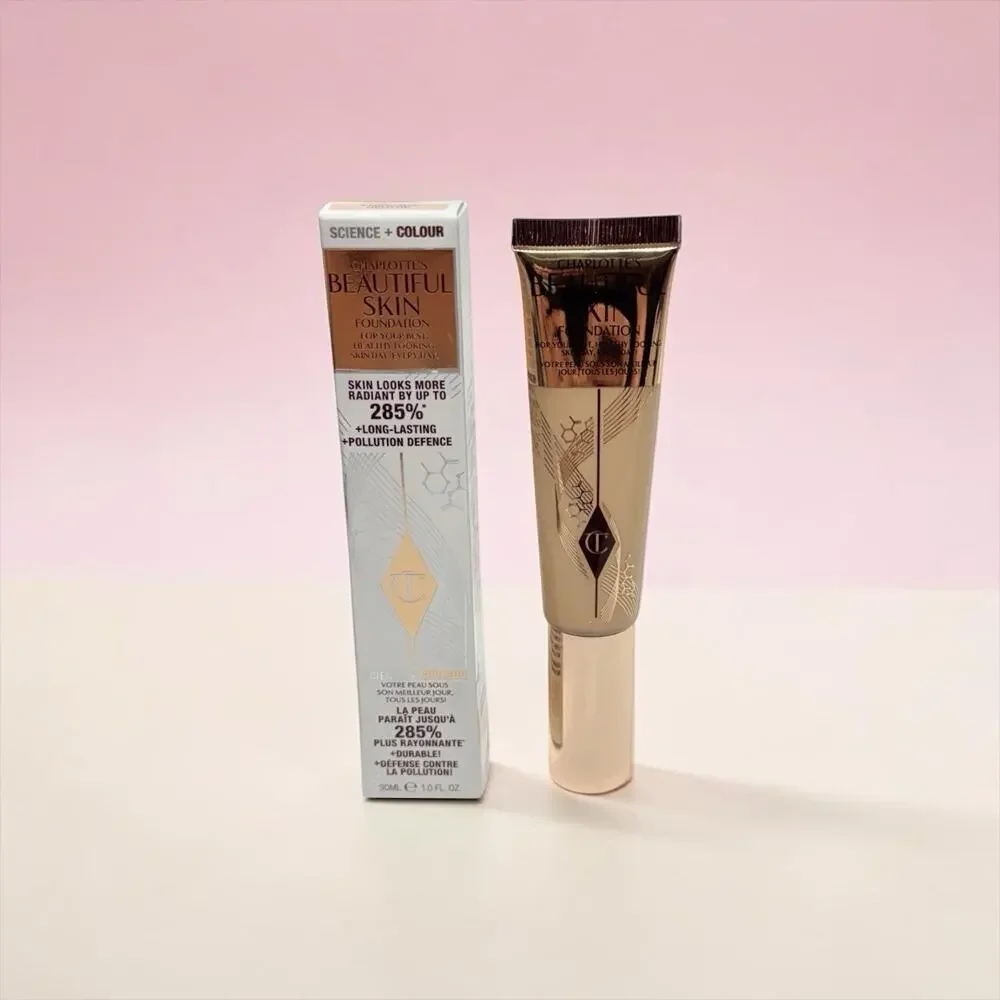 Charlotte Tilbury #4 NEUTRAL Beautiful Skin Medium Coverage Liquid Foundation